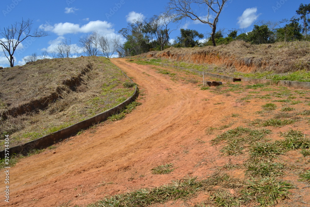 dirt road in the countryside