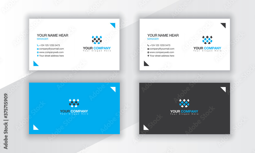 Obraz premium Corporate Simple Business Card