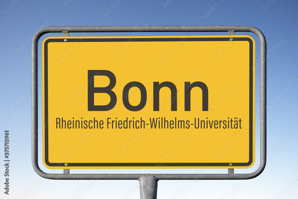 Ortswerbetafel Bonn, Rheinische Friedrich-Wilhelms-Universität, (Symbolbild) Ortswerbetafel Bonn, Rheinische Friedrich-Wilhelms-Universität, (Symbolbild)