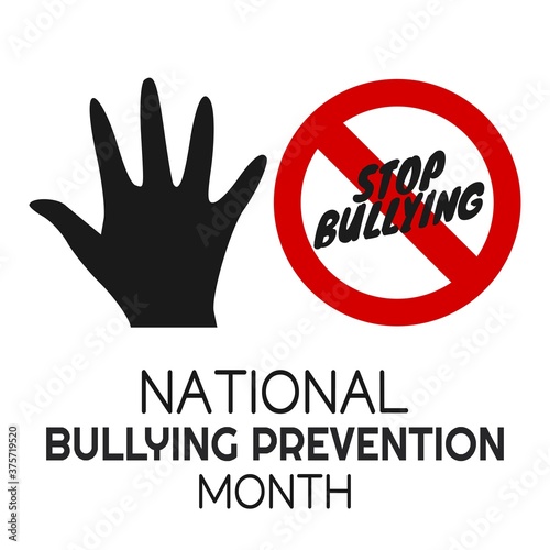 national bullying prevention month vector illustration © Yogi