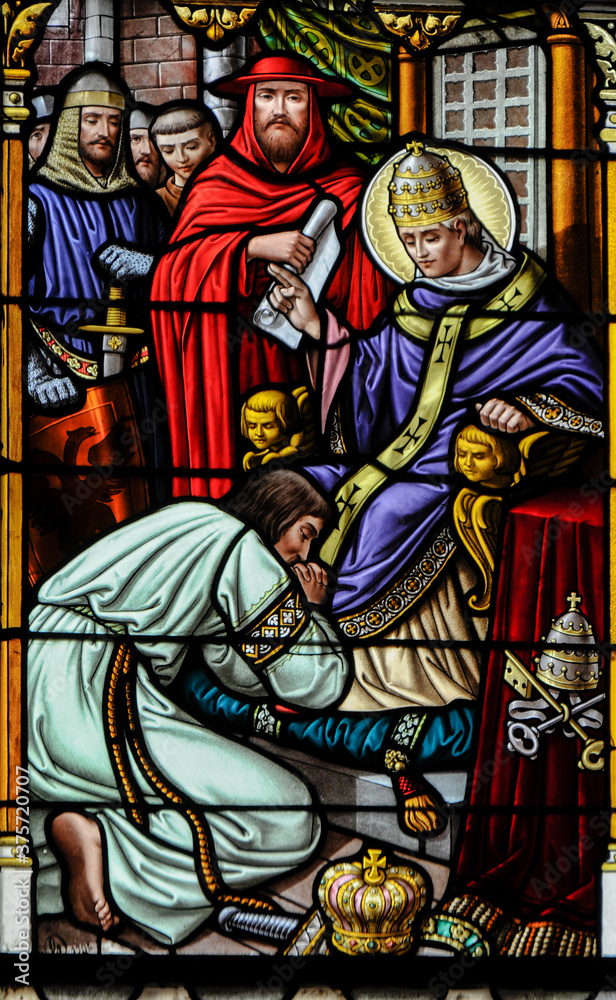 Saint Gregory the Great stain glass