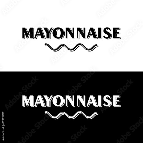 Mayonnaise logo. Icon vector.