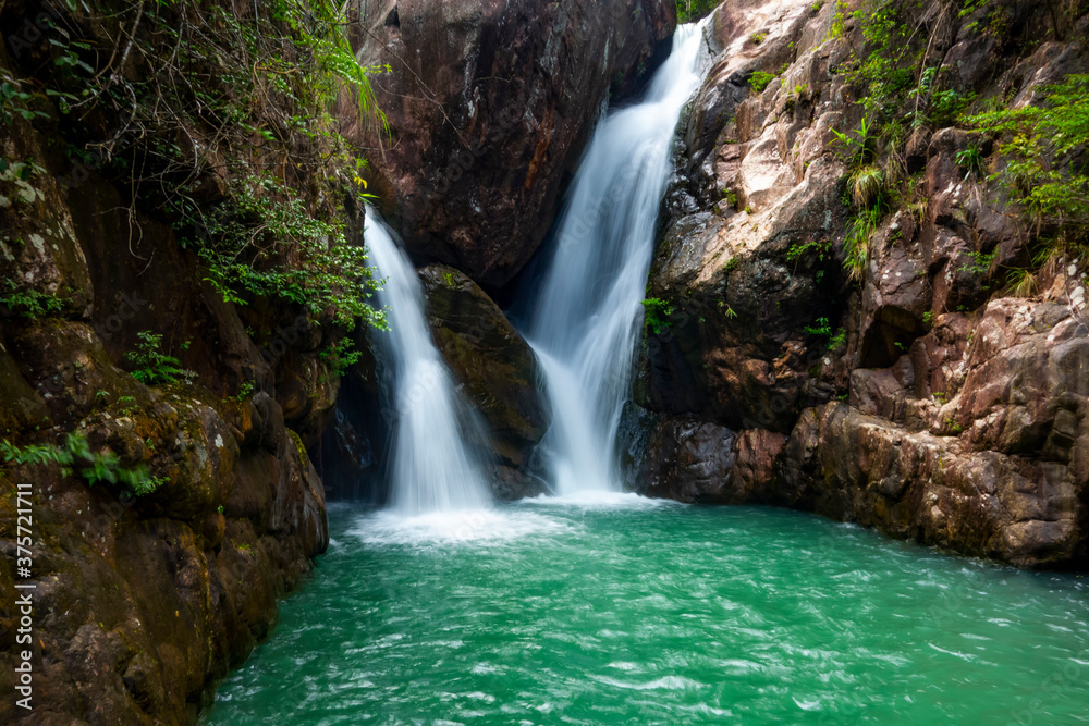 Fototapeta premium Waterfalls in baishuizhai scenic spot, Guangzhou, China