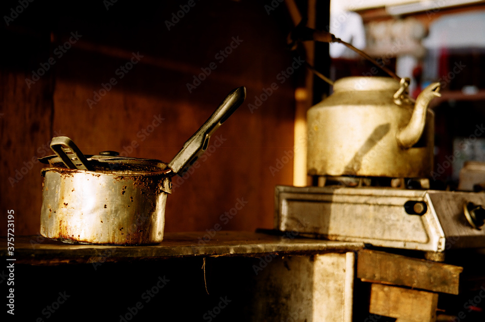 Indian Chai Shop Pot and Kettle Indian Chai Shop Pot and Kettle