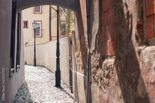 Pathway Between Buildings in Old Town Cheb photo