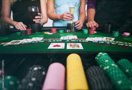 Casino: Dealer Wins At Blackjack Table