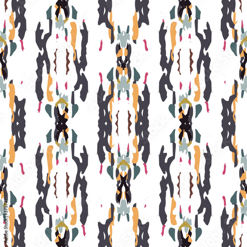 Batik, Hand Drawn. Paint Texture Seamless 