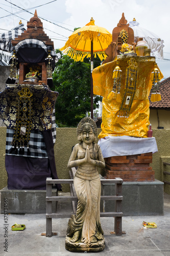 Stone statue of an hindu god in idonesia photo