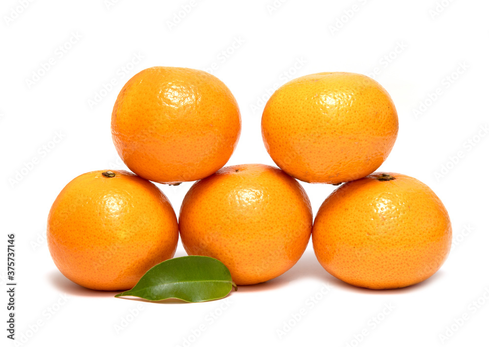 Ripe orange isolated on a white background. Ripe orange isolated on a white background.