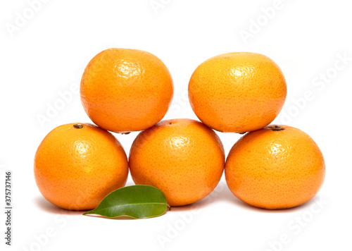 Ripe orange isolated on a white background.