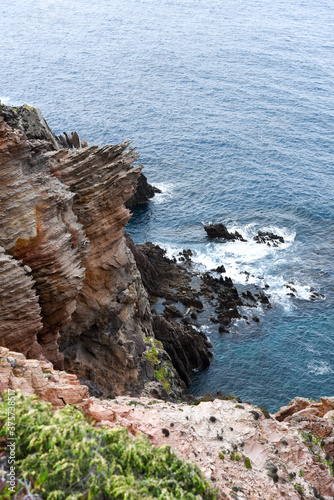 Cliff on Carloforte Island, Italy