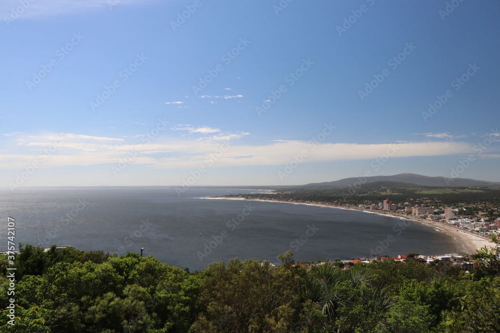 Partial view of the Piriápolis seafront Partial view of the Piriápolis seafront
