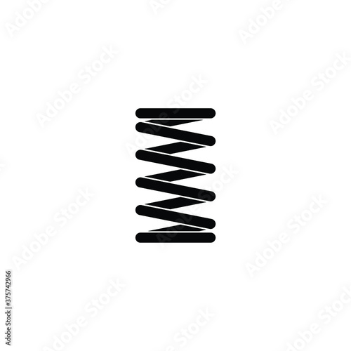 Spring icon vector on white background, simple sign and symbol.