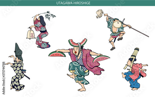 歌川広重の踊り
