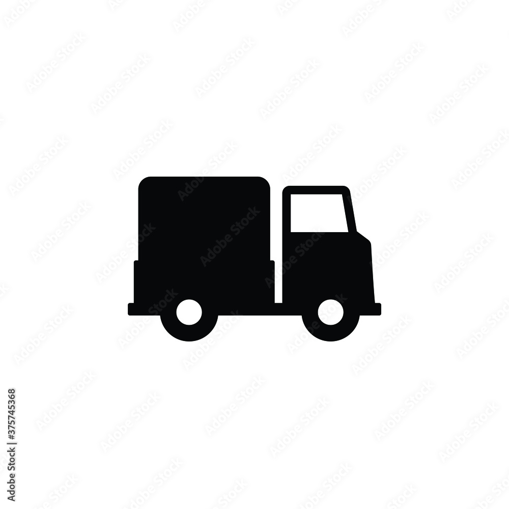 Truck icon vector on white background, simple sign and symbol. Truck icon vector on white background, simple sign and symbol.