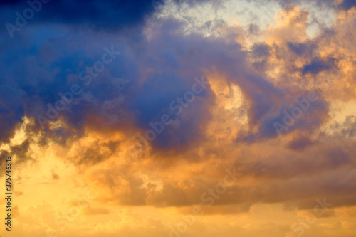 Clouds in the tropical sky. Abstract nature background. © Ruslan Kokarev