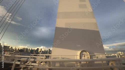 レインオーブリッジからの東京湾風景（レインボーブリッジ 港区 東京都）