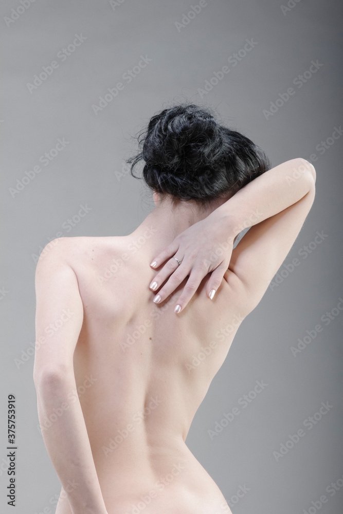 woman's back detail,naked young pretty girl, delicate skin woman's back detail,naked young pretty girl, delicate skin