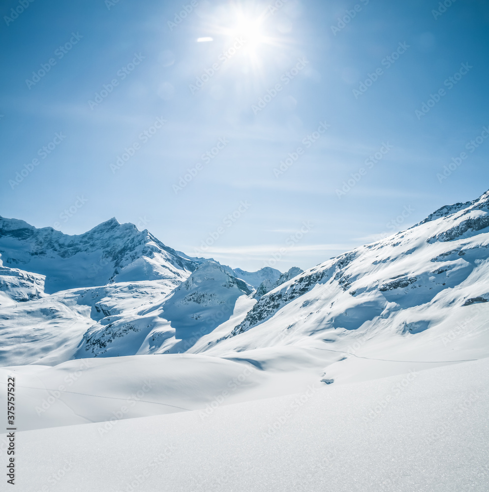 winterlandscape on a glacier in the austrian alps winterlandscape on a glacier in the austrian alps