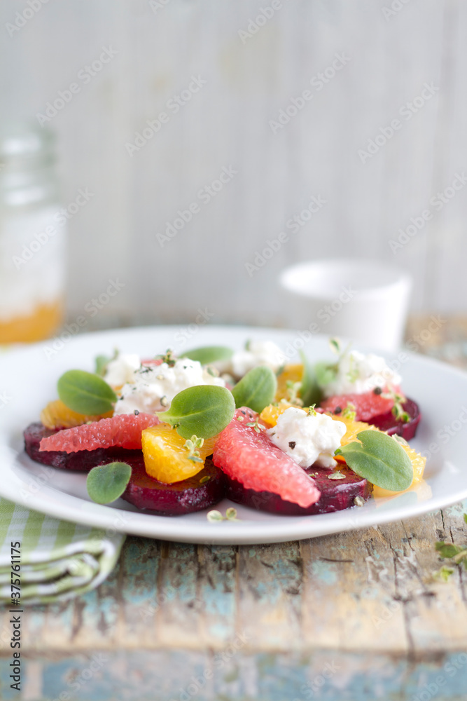 Baked beet salad with citrus Baked beet salad with citrus