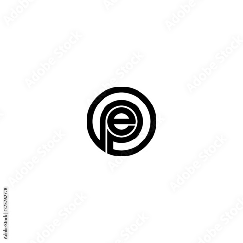 PE letter logo design on luxury background. EP monogram initials letter logo concept. PE icon design. EP elegant and Professional white color letter icon design on black background. P E EP PE
