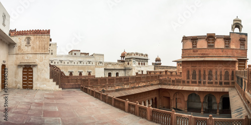 panorama shot of the patio of the fort junagarh in bikaner photo