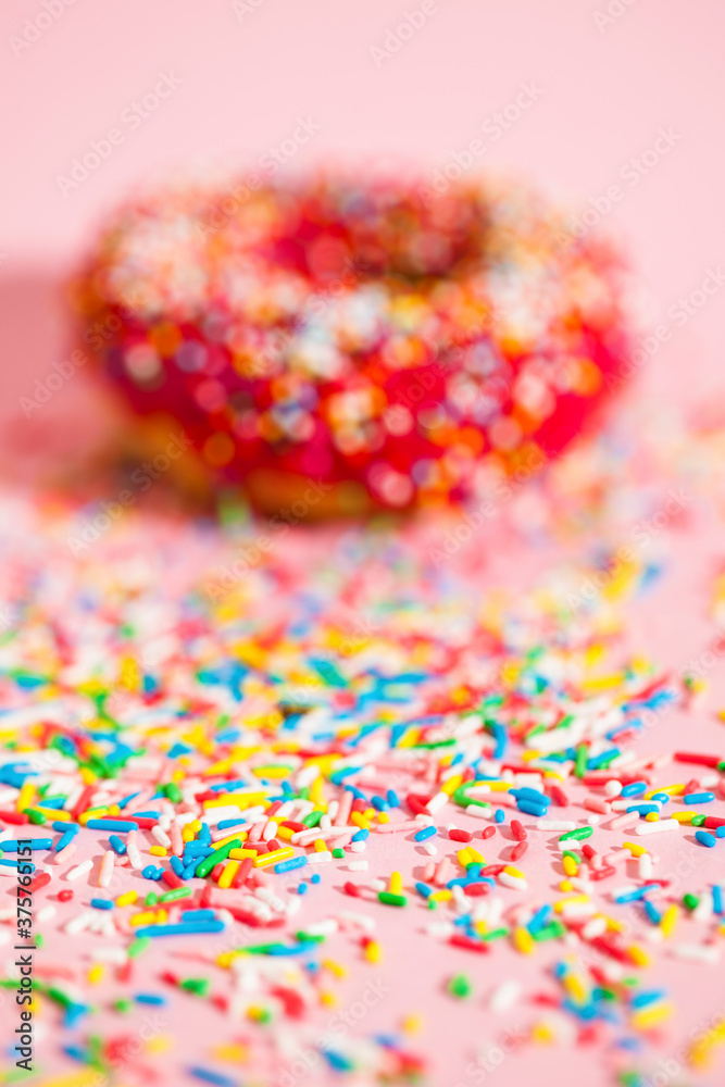 The sprinkles from donut The sprinkles from donut