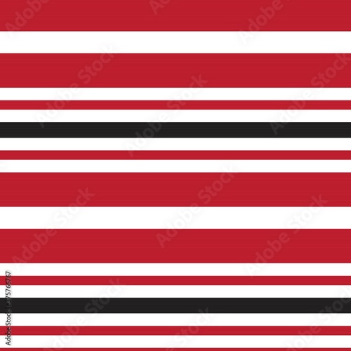 Red Stripe seamless pattern background in horizontal style