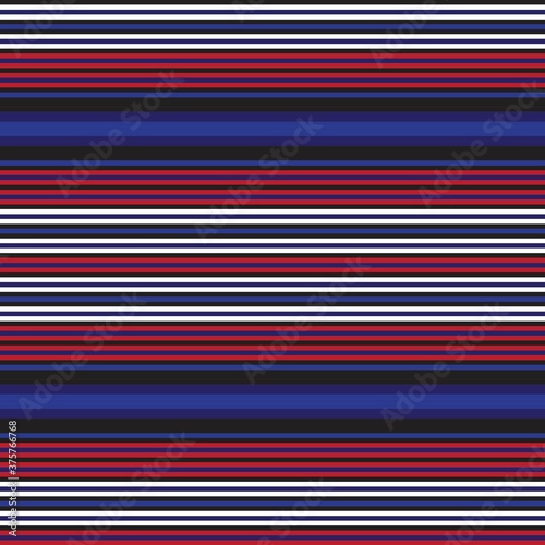 Red Stripe seamless pattern background in horizontal style