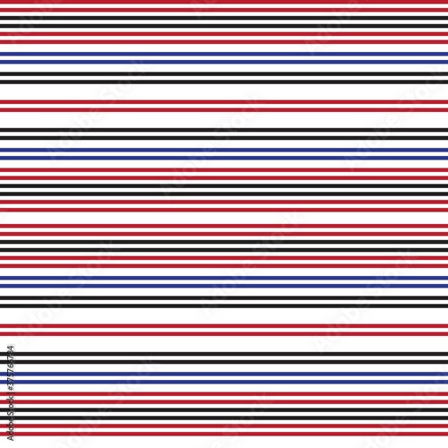Red Stripe seamless pattern background in horizontal style