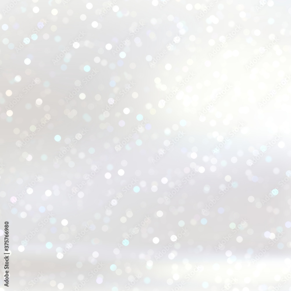 Brilliant bokeh on white polished background 3d. Winter holidays decorative studio illustration. Gloss shiny wall. Smooth floor. Brilliant bokeh on white polished background 3d. Winter holidays decorative studio illustration. Gloss shiny wall. Smooth floor.