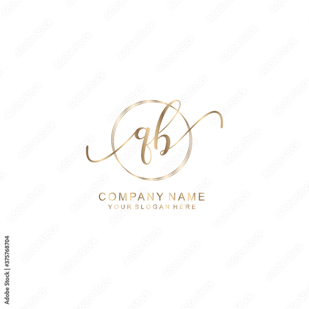 QB Initial handwriting logo template vector
QB Initial handwriting logo template vector