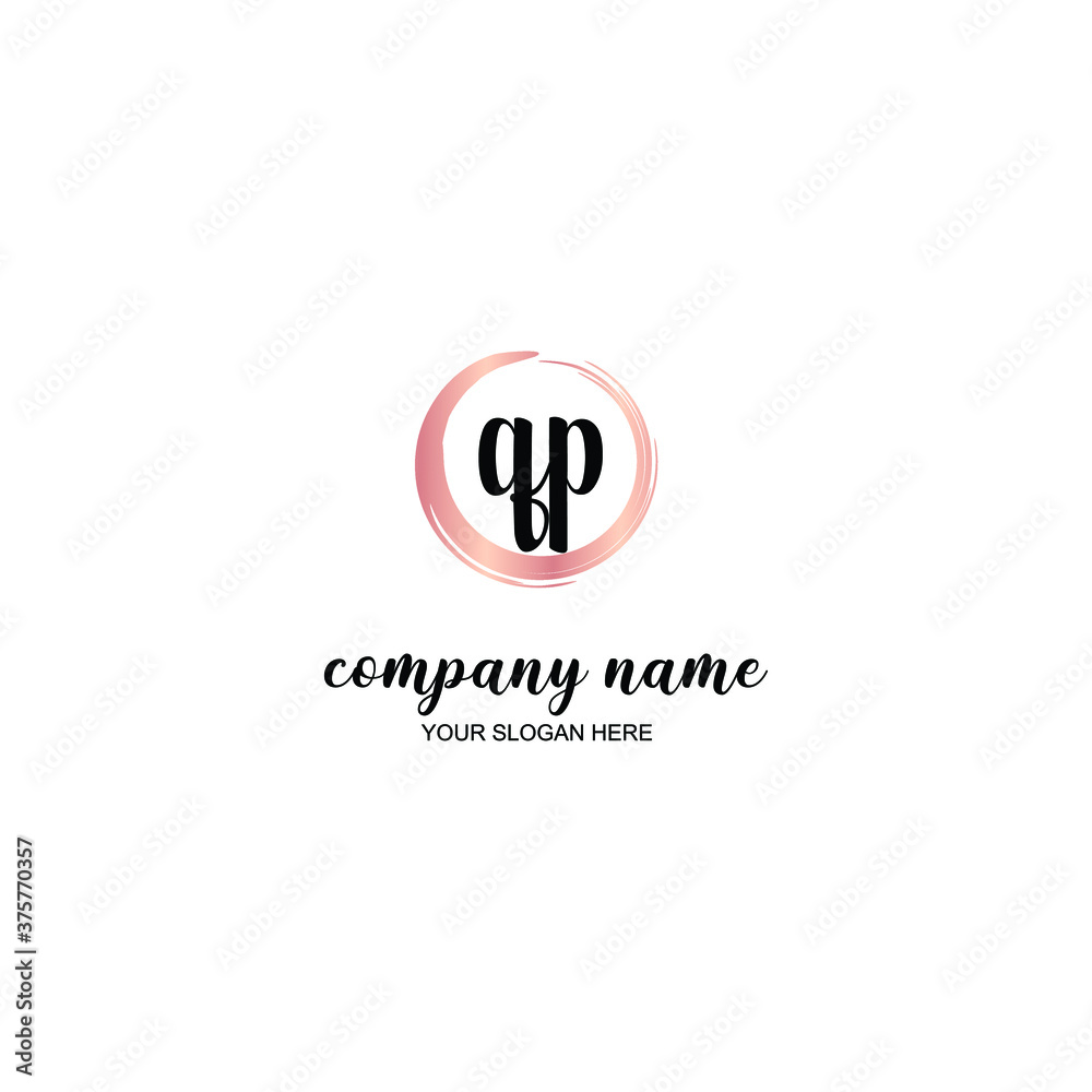 Q Initial handwriting logo template vector
Q Initial handwriting logo template vector