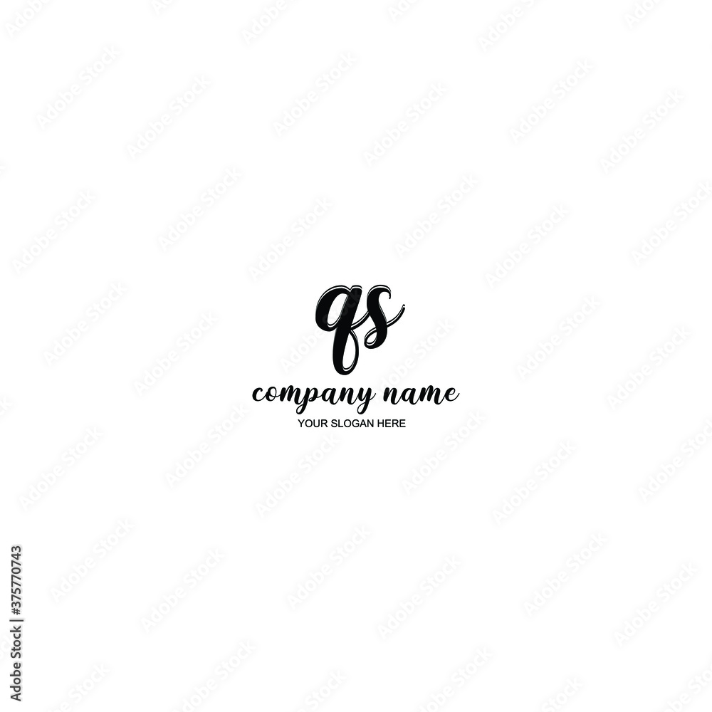 QS Initial handwriting logo template vector
QS Initial handwriting logo template vector