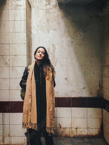 Young Woman With Shawl photo