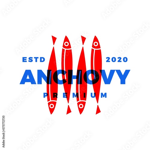 anchovy logo vector icon illustration