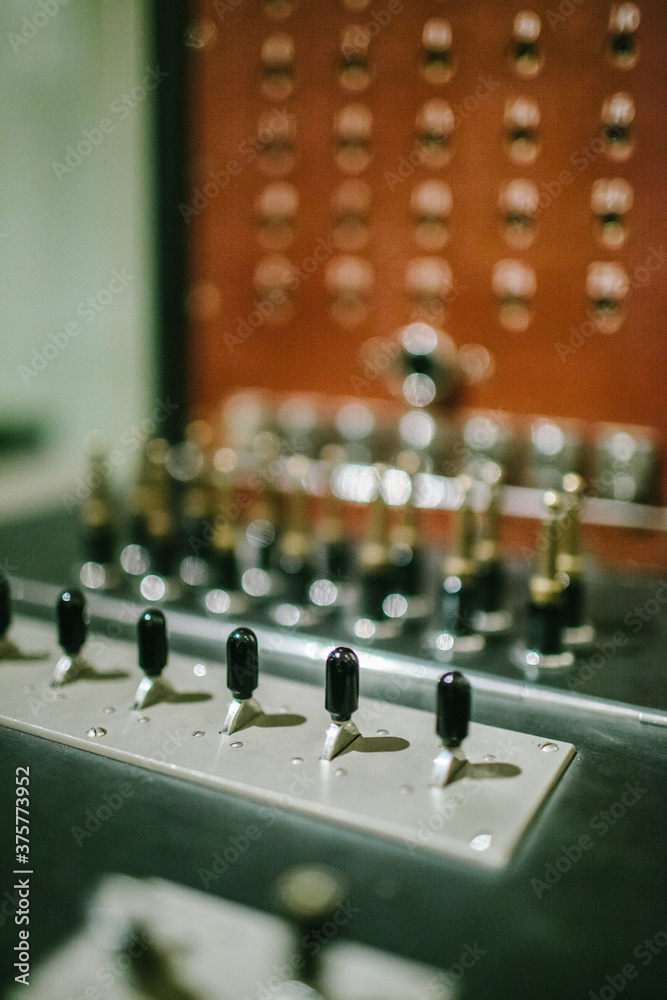 Old telephone switchboard Old telephone switchboard