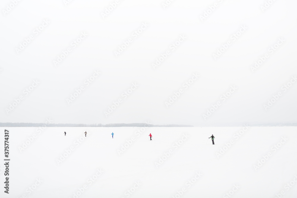 skiing people skiing people