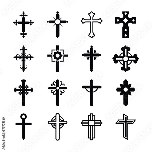 Christianity Symbols Glyph Vectors Pack  photo