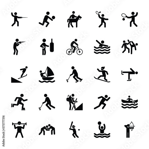 Set Of Olympic Games Pictograms 