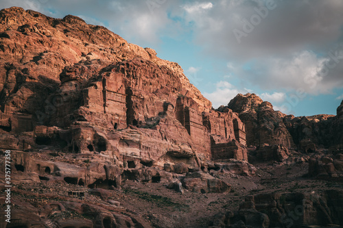 The Royal Tombs in Petra, Jordan