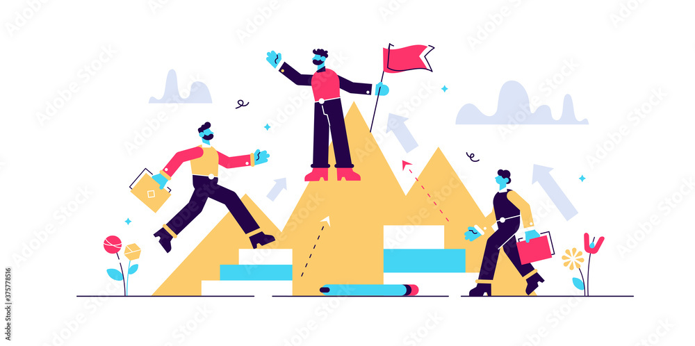 Career vector illustration. Flat tiny Career vector illustration. Flat tiny