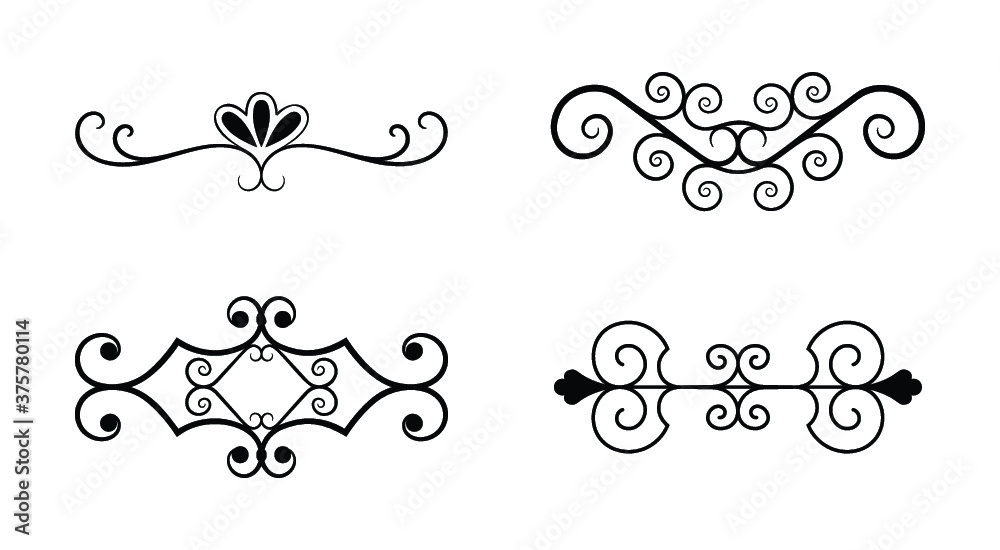 Obraz premium Flourishes Designs Icon Pack 