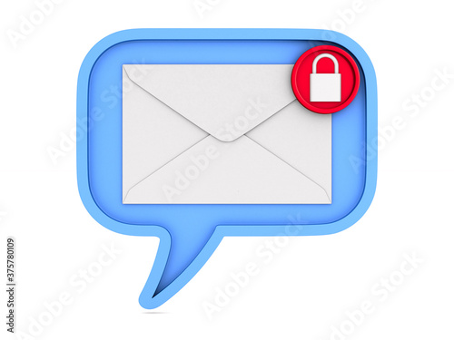 blue bubble speech and mail...