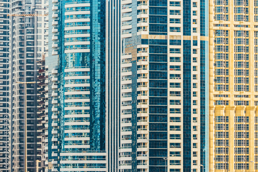 City buildings texture pattern. Dubai Marina, United Arab Emirates City buildings texture pattern. Dubai Marina, United Arab Emirates
