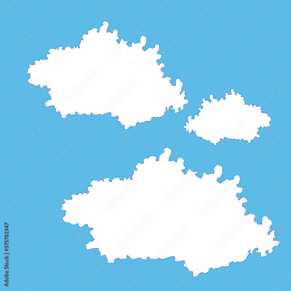 Blue sky with white clouds. Illustration. The clouds Blue sky with white clouds. Illustration. The clouds
