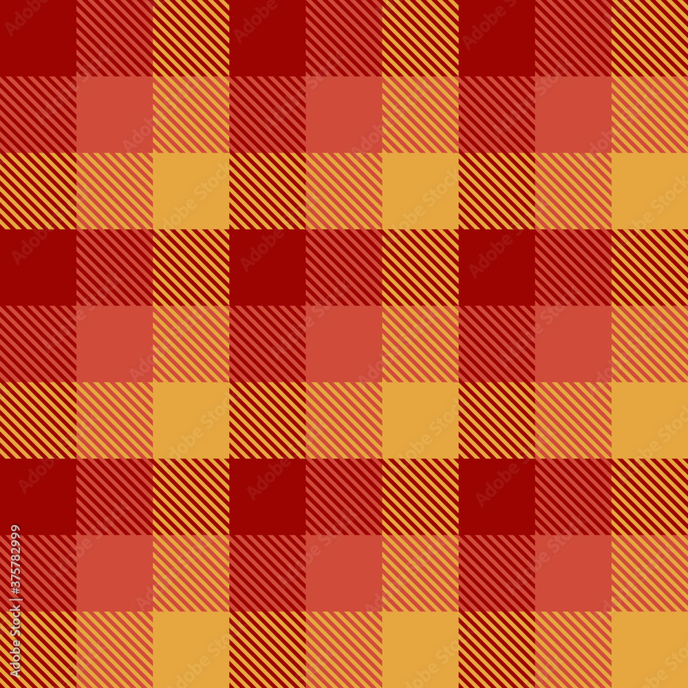 Autumn Tartan Seamless Pattern Background