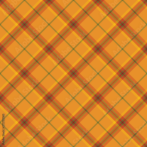 Autumn Tartan Seamless Pattern Background. Fall Color Panel Plaid, Tartan Flannel Shirt Patterns. Trendy Tiles Vector Illustration for Wallpapers.