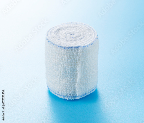 Bandages on a blue background.