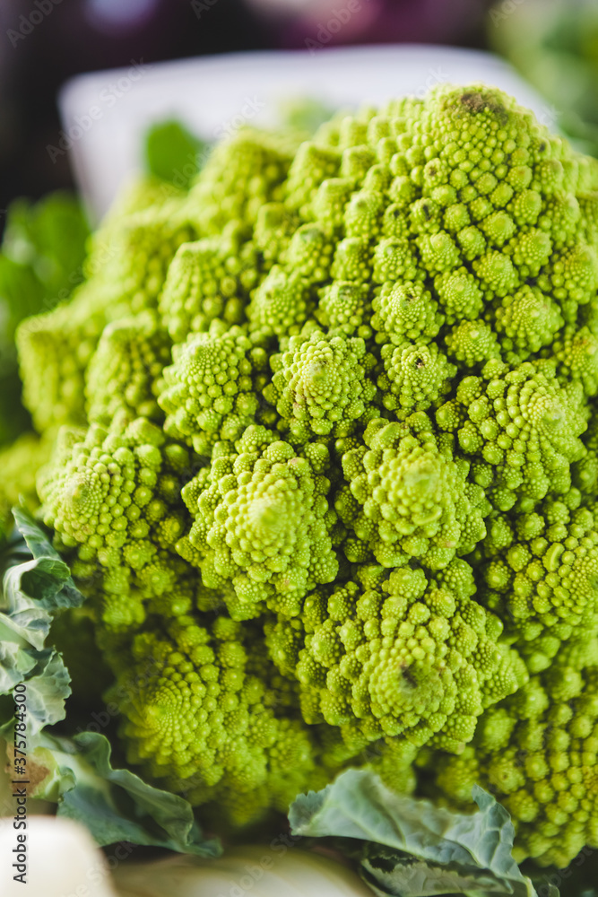Raw Romanesque Cauliflower Raw Romanesque Cauliflower